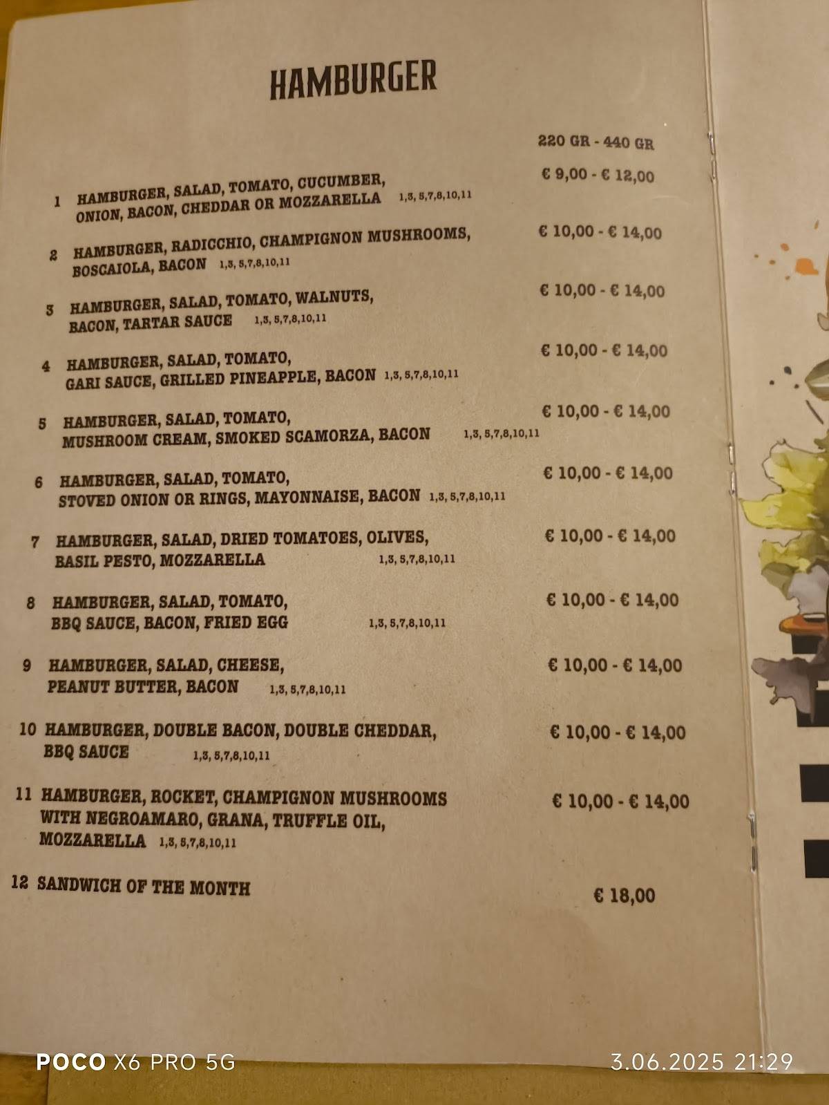 Menu di Garibaldi Steakhouse Monopoli 