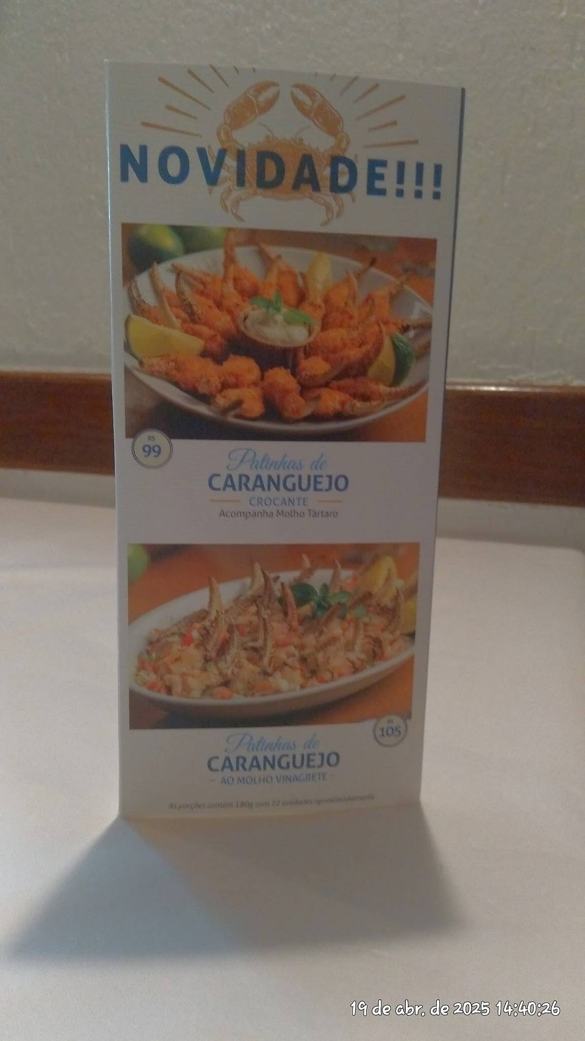 Garoupa Frutos do Mar - Campestre cardápio