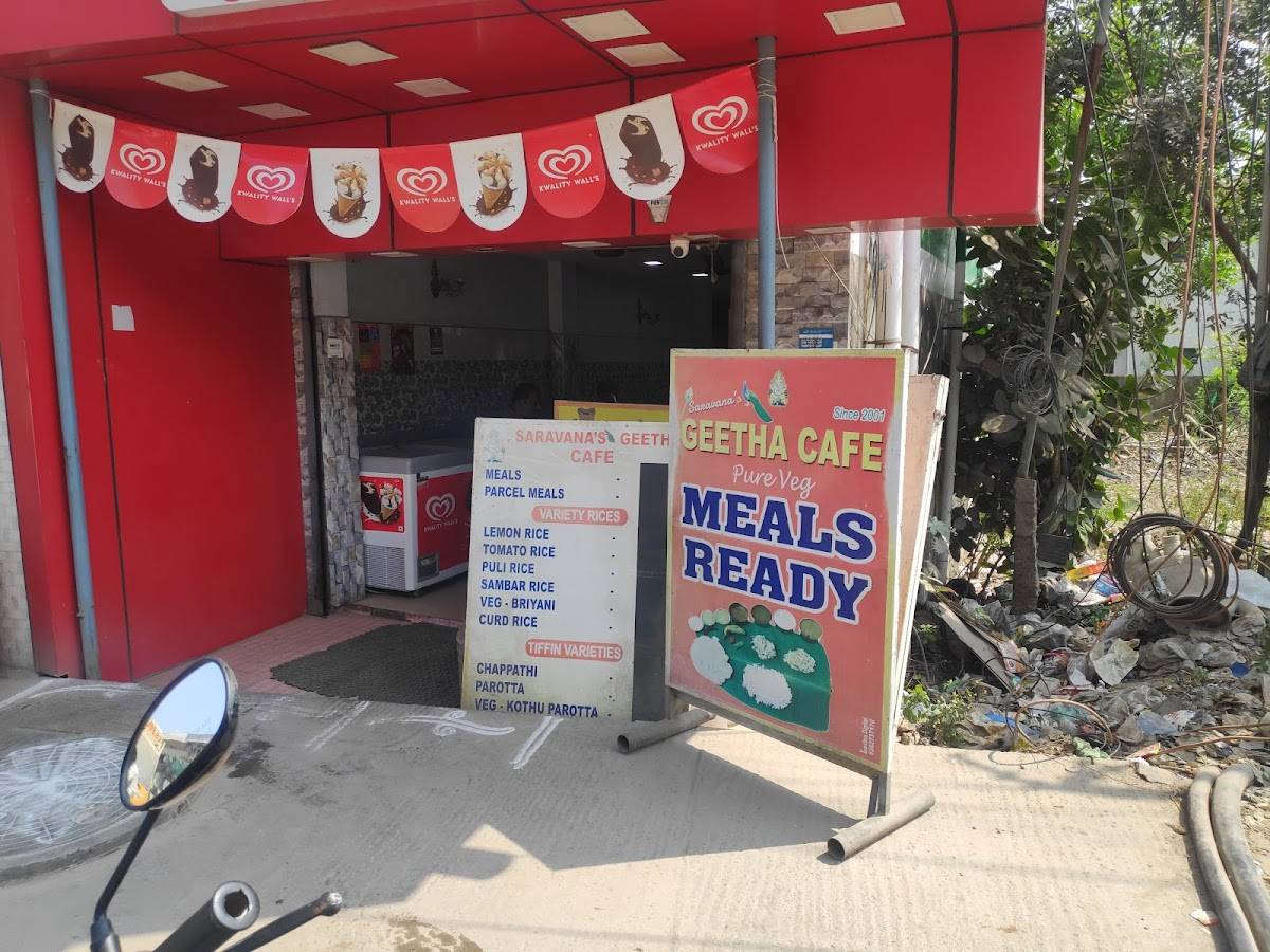 Geetha Cafe Hotel menu