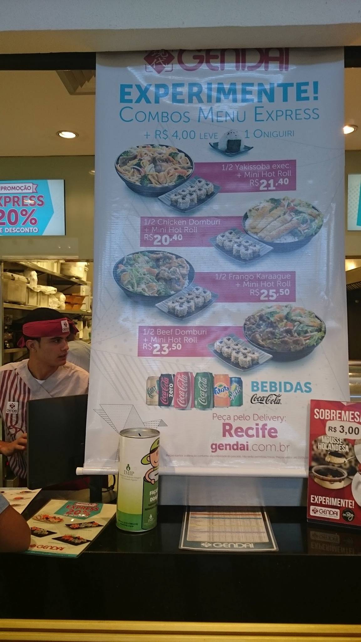 Menu Em Gendai Restaurante Recife Shopping Recife R Padre Carapuceiro