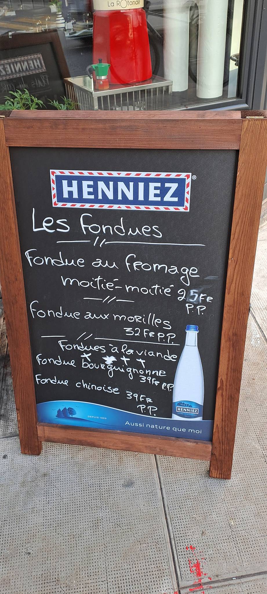 Menu de La Rotonde