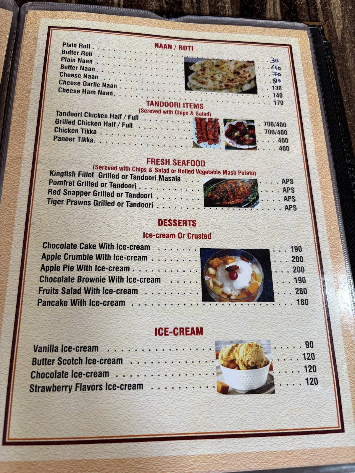 German cafe ( CALANGUTE) menu