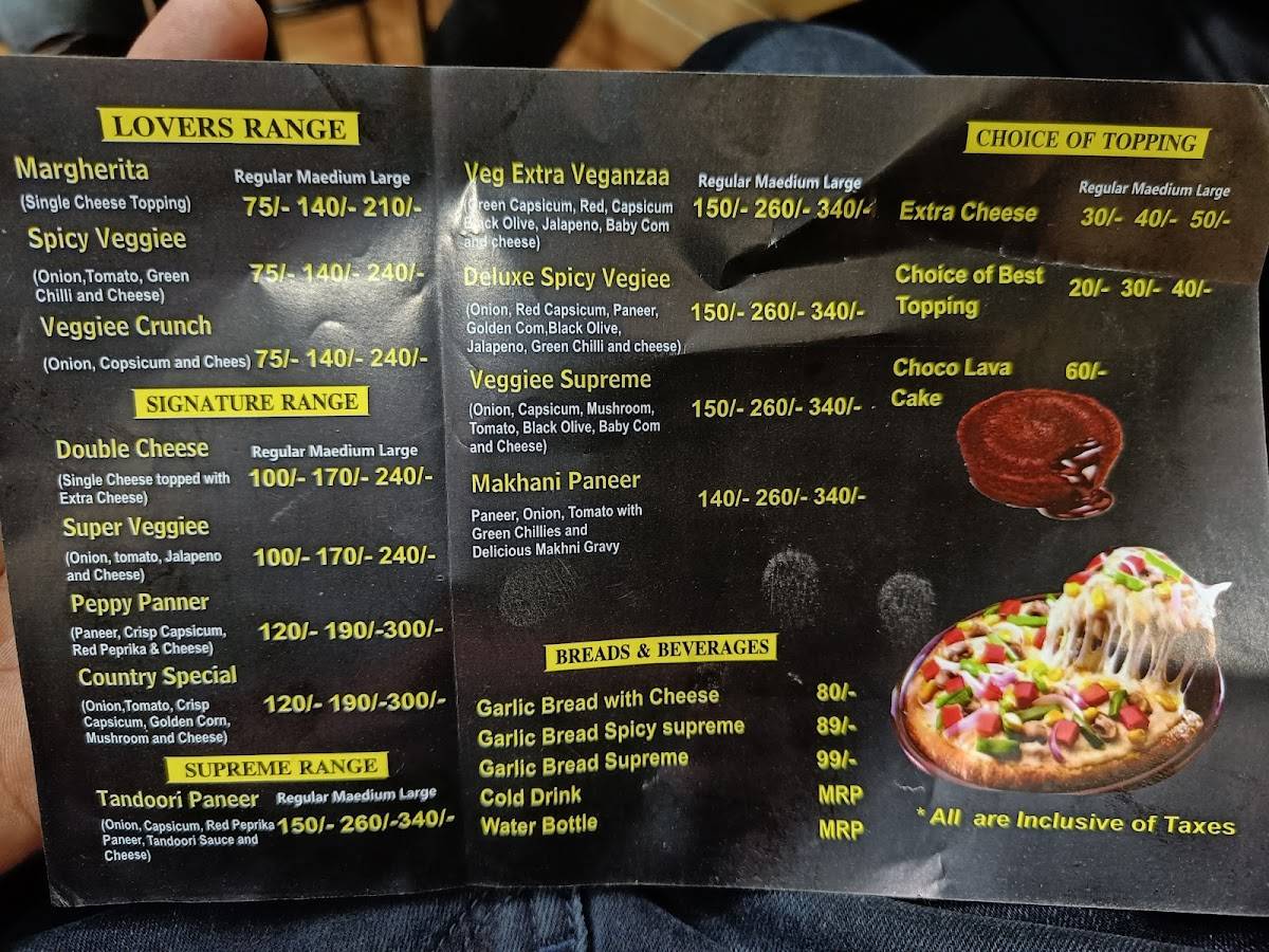 Pizza Plus menu