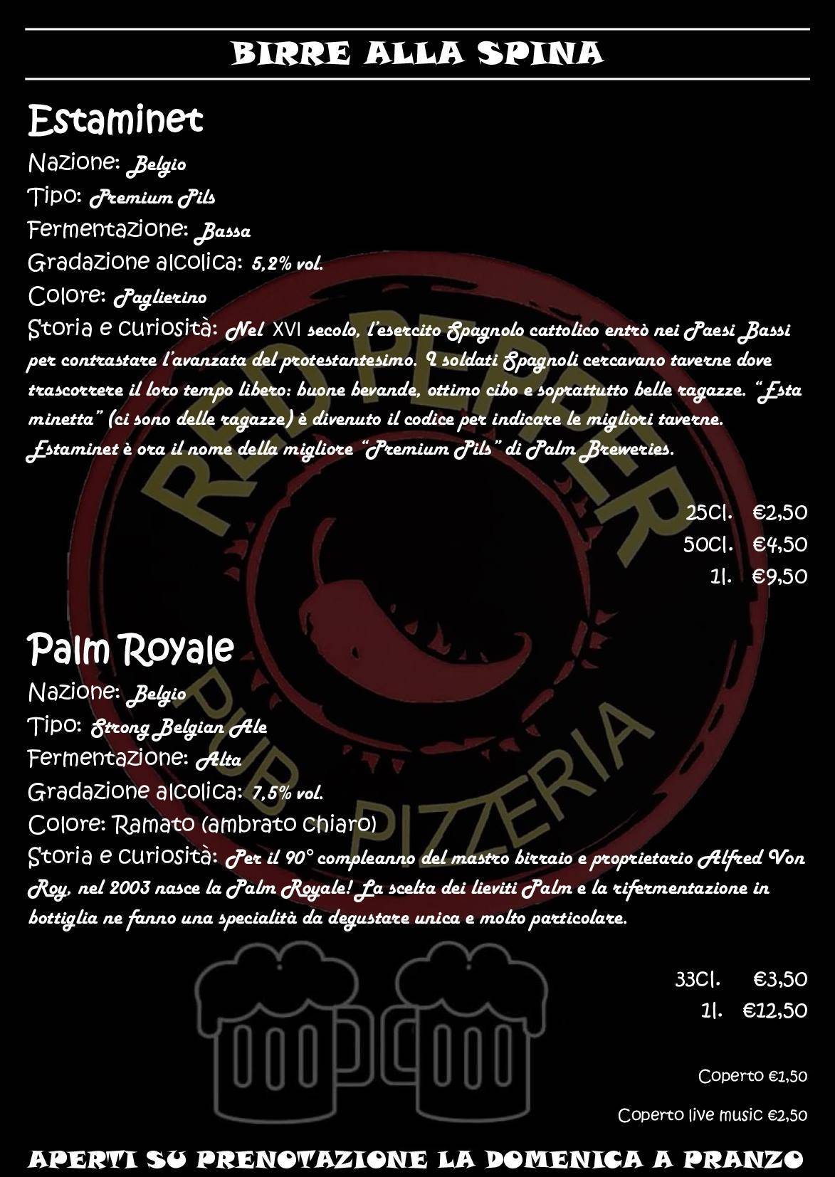 Menu di Red Pepper 