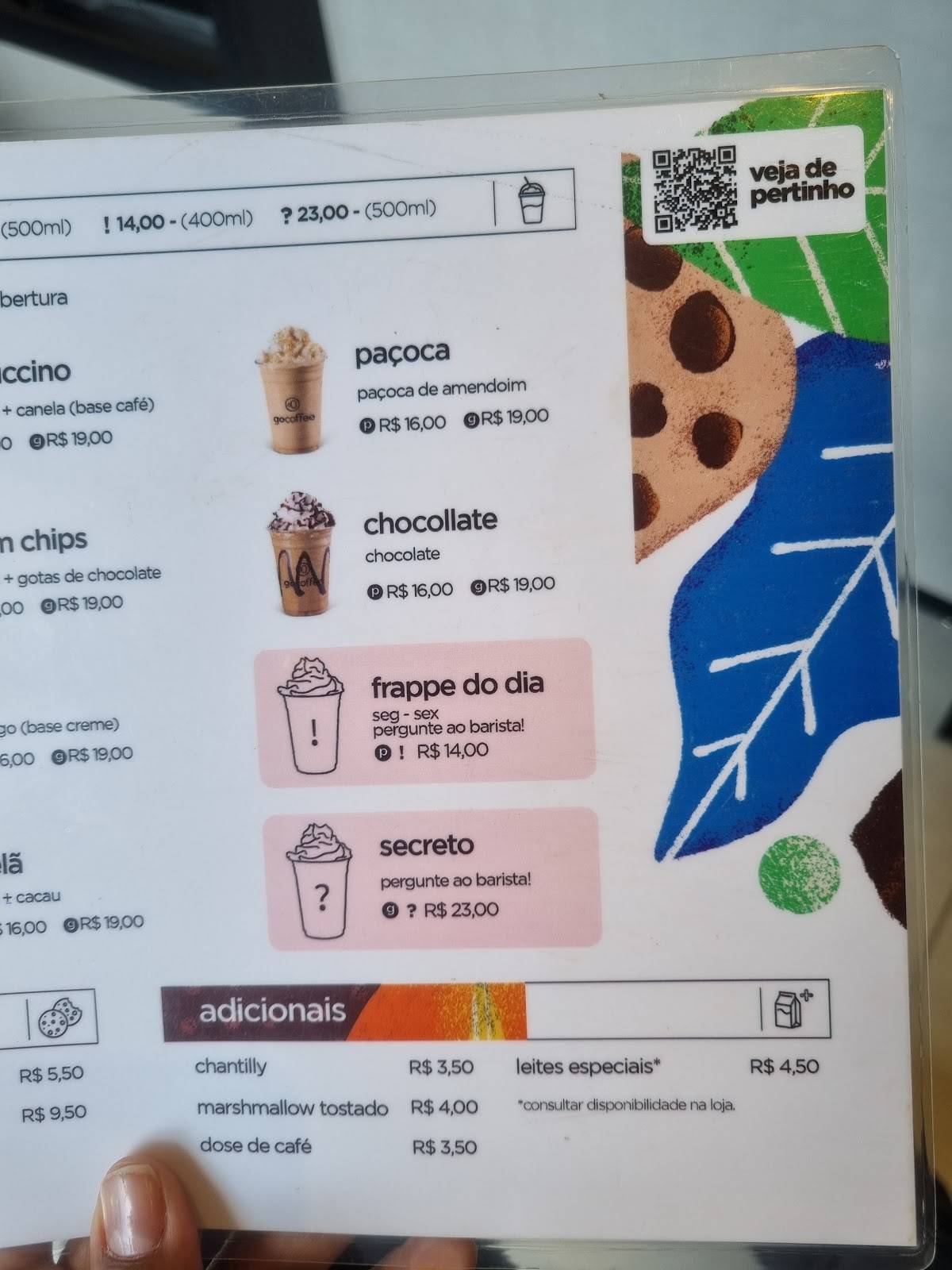 Go Coffee - Santa Efigênia cardápio