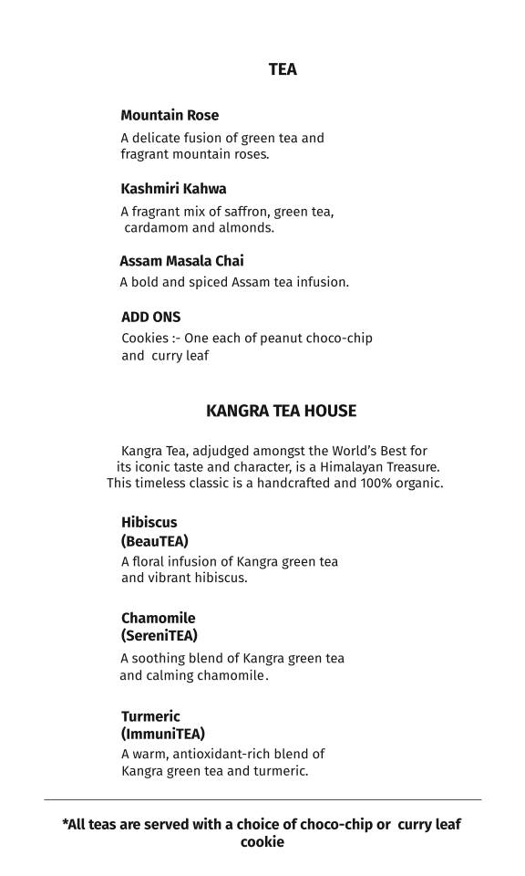 Go Native Whitefield menu