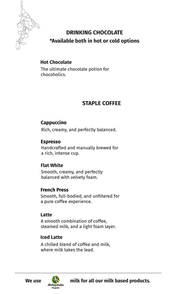 Go Native Whitefield menu