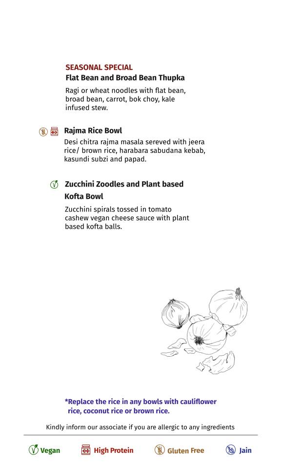 Go Native Whitefield menu