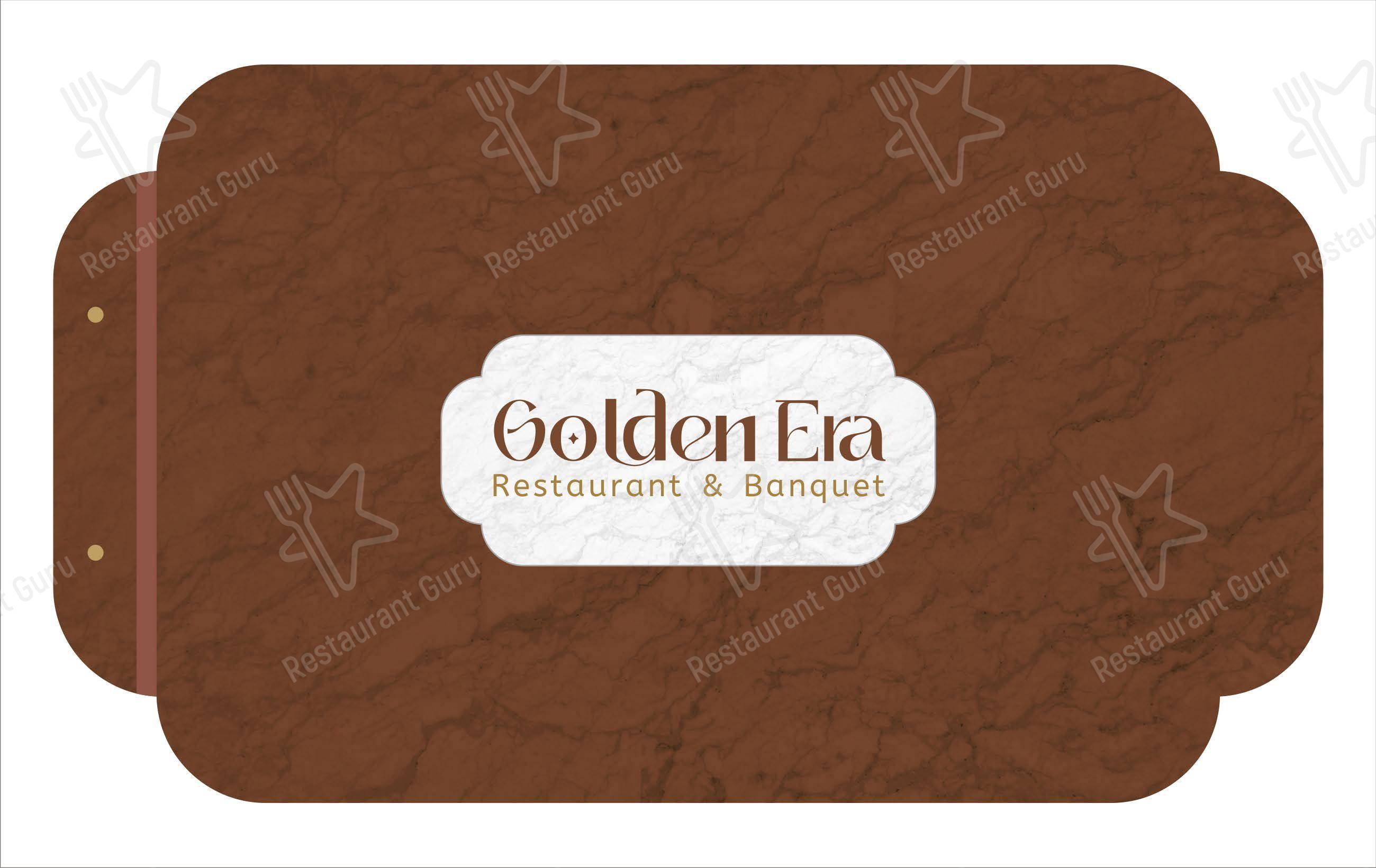 Menu for Golden Era Restaurant and Banquet in Ahmedabad