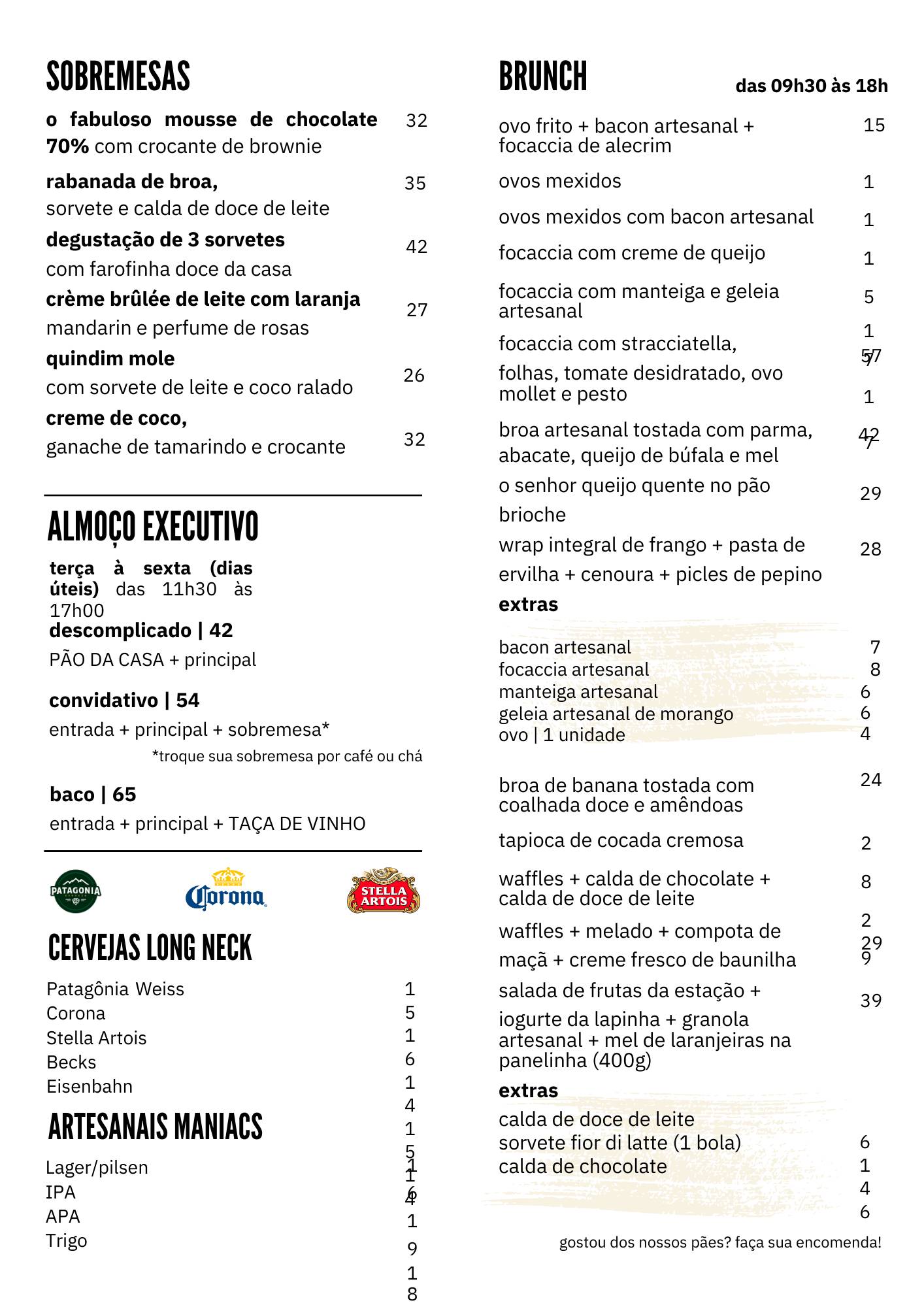 Menu em GRÉS GASTRONOMIA EMPÓRIO restaurante Curitiba