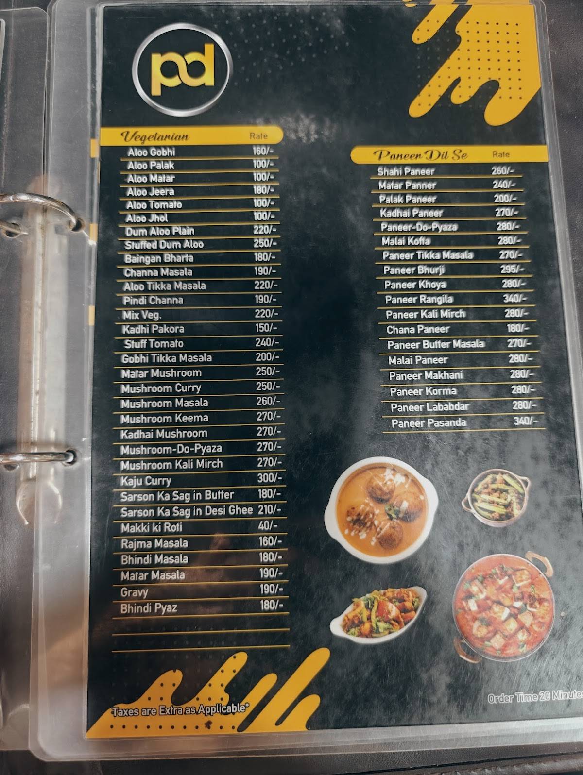 Grand Prakash Dhaba menu