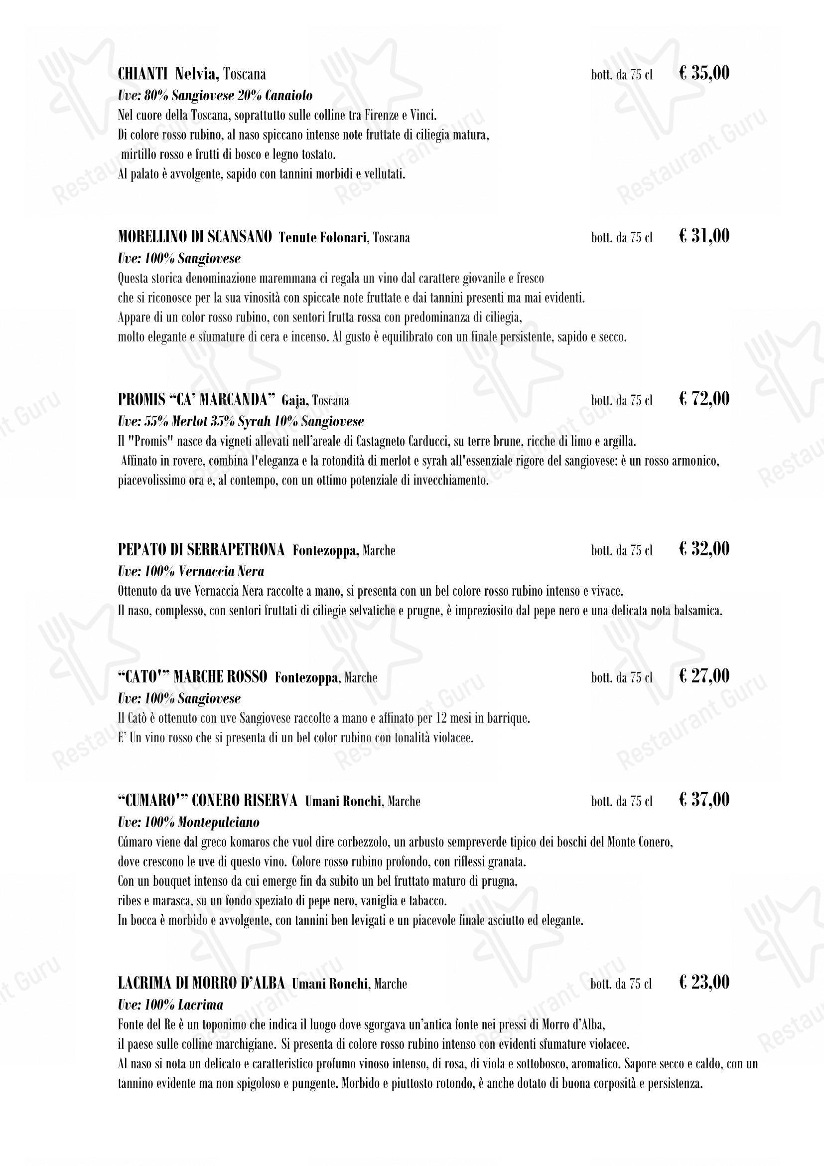 Menu bar per Grani e Salami in Novara