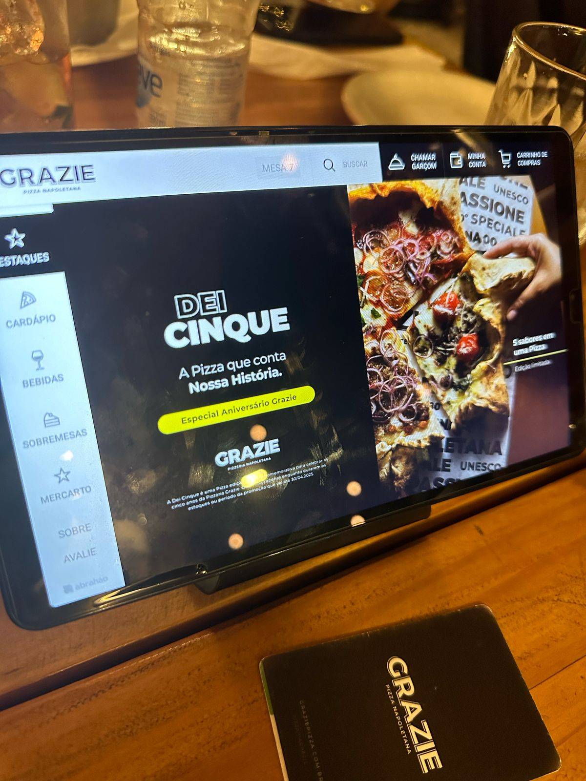 Grazie Pizza Napoletana cardápio