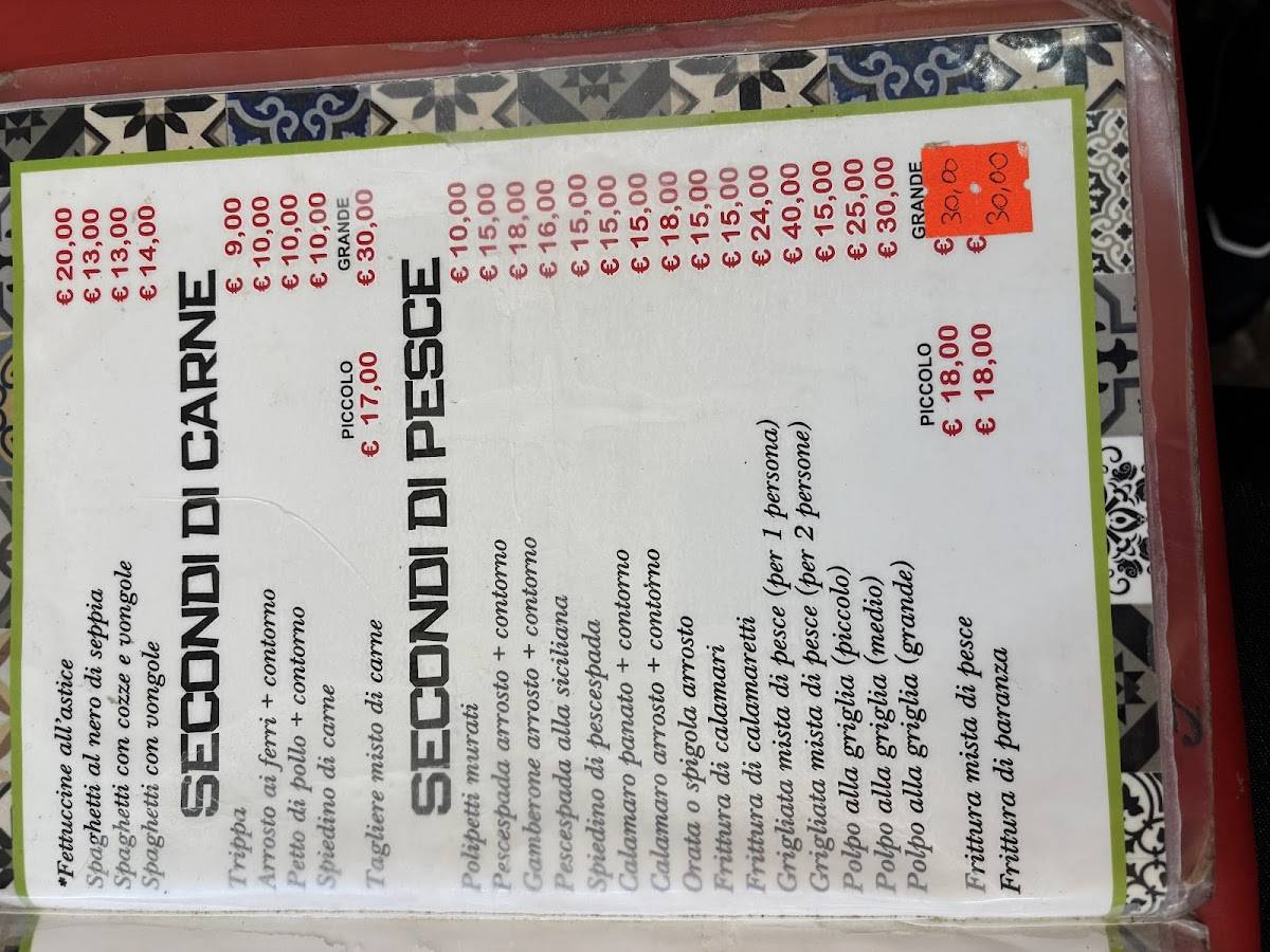 Menu di Greta's 