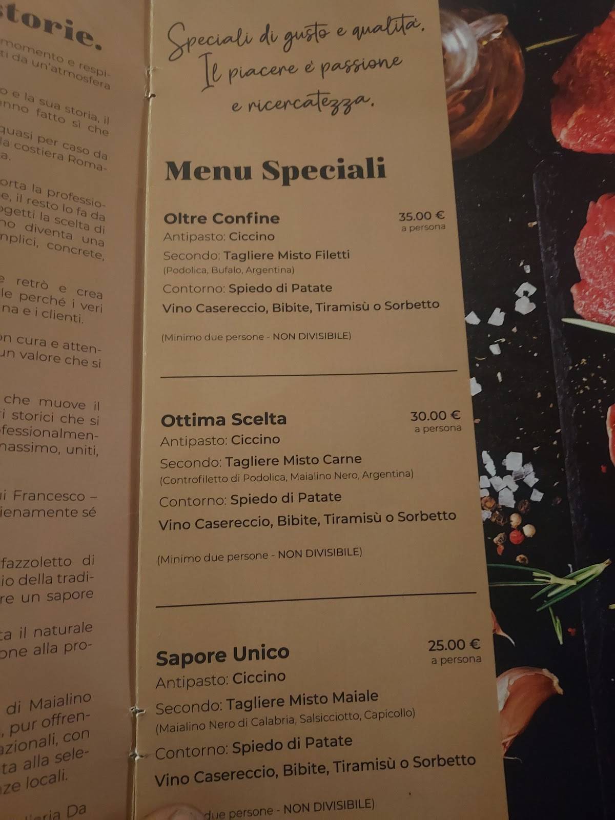 Menu di Griglieria Da Ciccino 