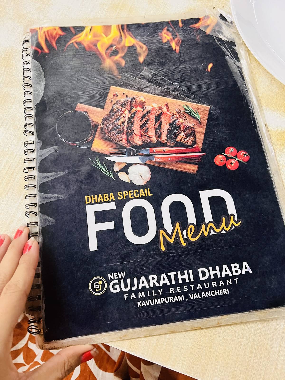 Gujarathi Dhaba menu