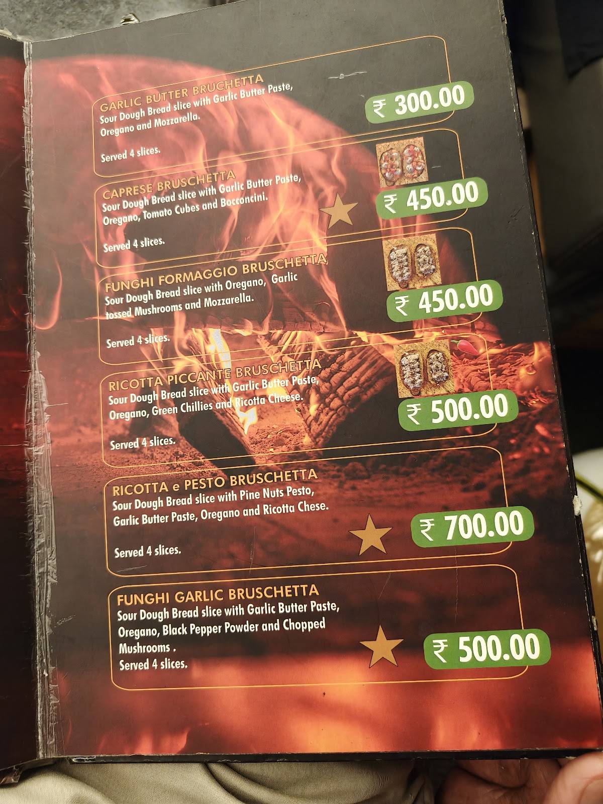 Gusto's Pizzeria menu