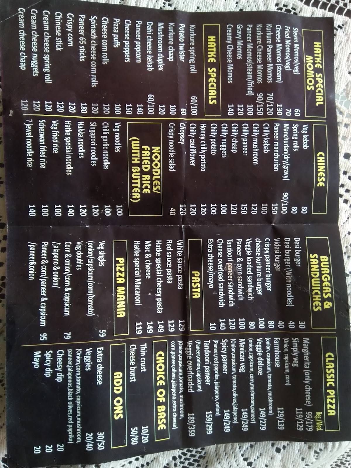 Hatke menu