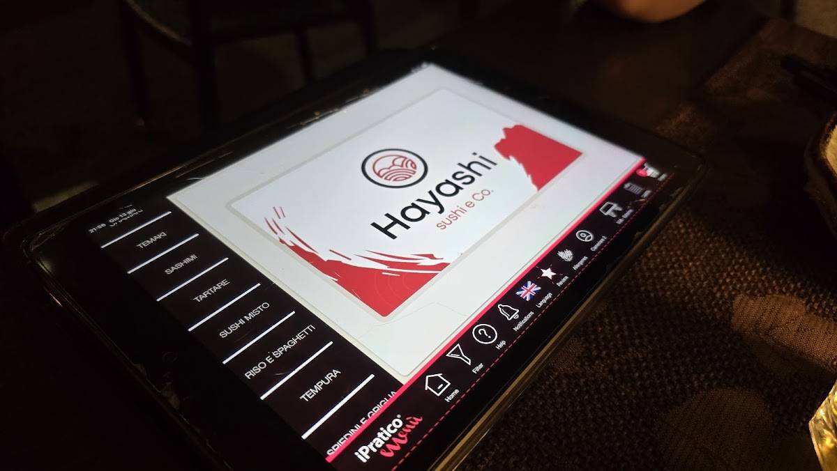Menu di Hayashi Sushi Ristorante Giapponese 