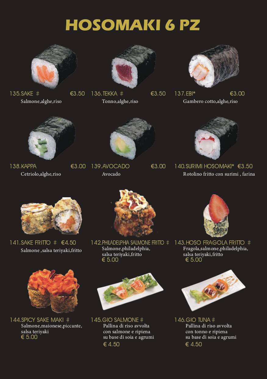Menu di Heshi Sushi 