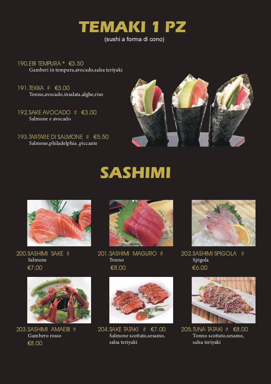 Menu di Heshi Sushi 