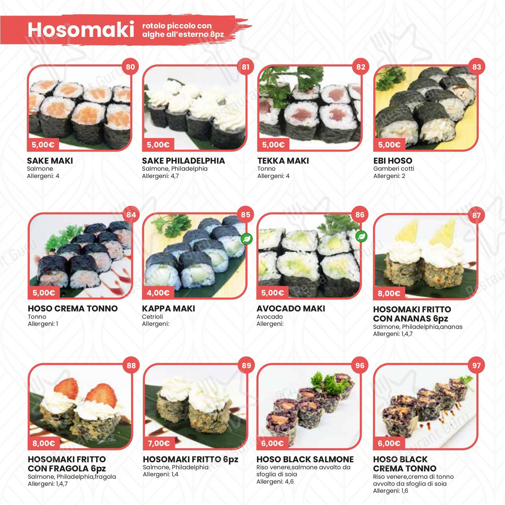 Menu di Hikari Sushi - Детское