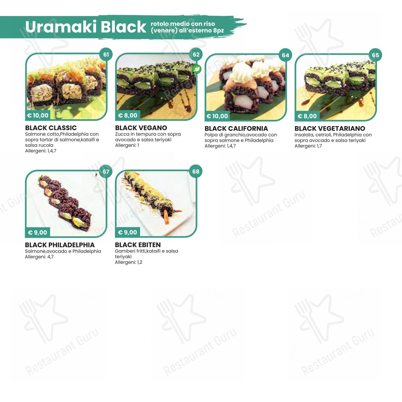 Hikari Sushi in Brescia - Menu