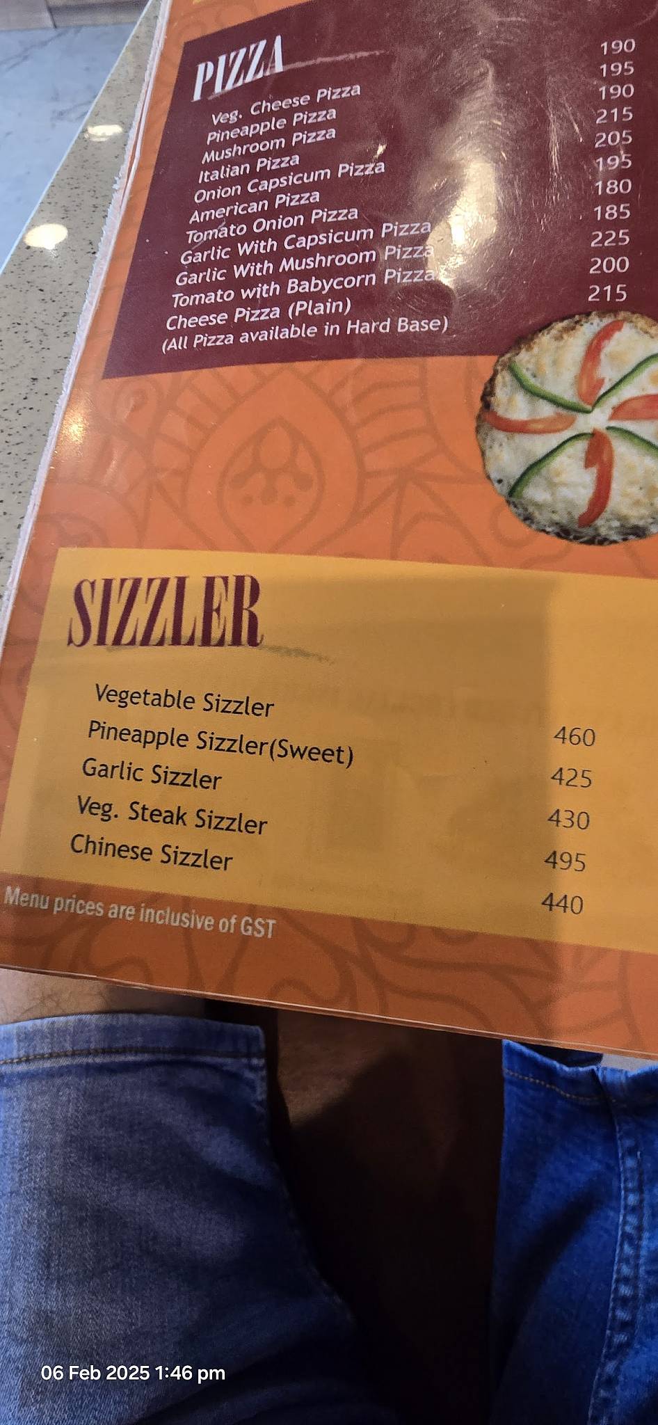 Honest menu