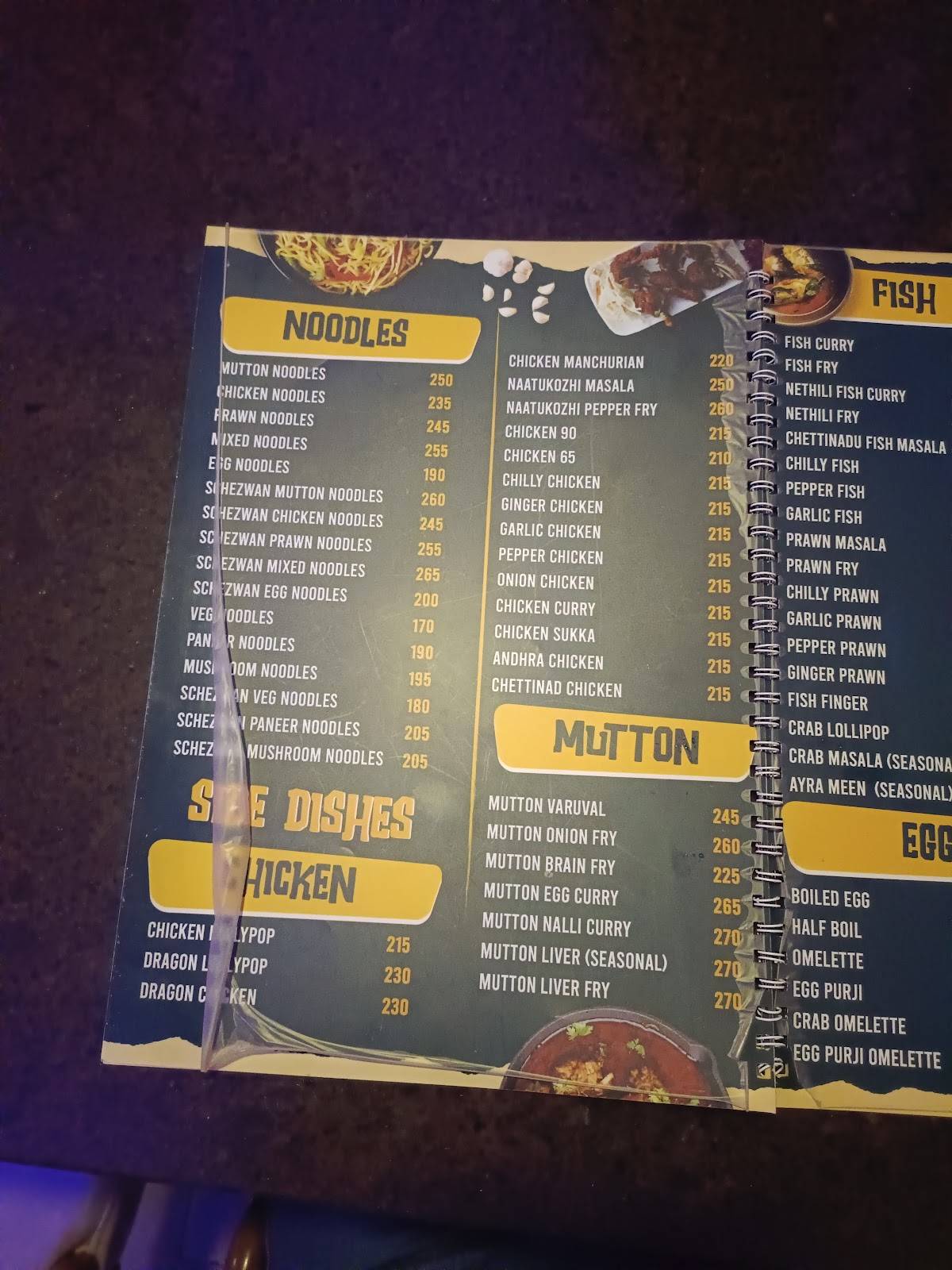Hotel Aachees menu