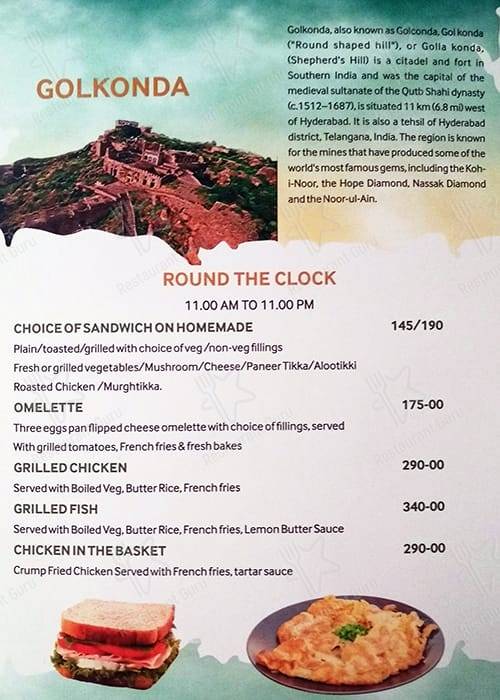 Hotel KASS menu