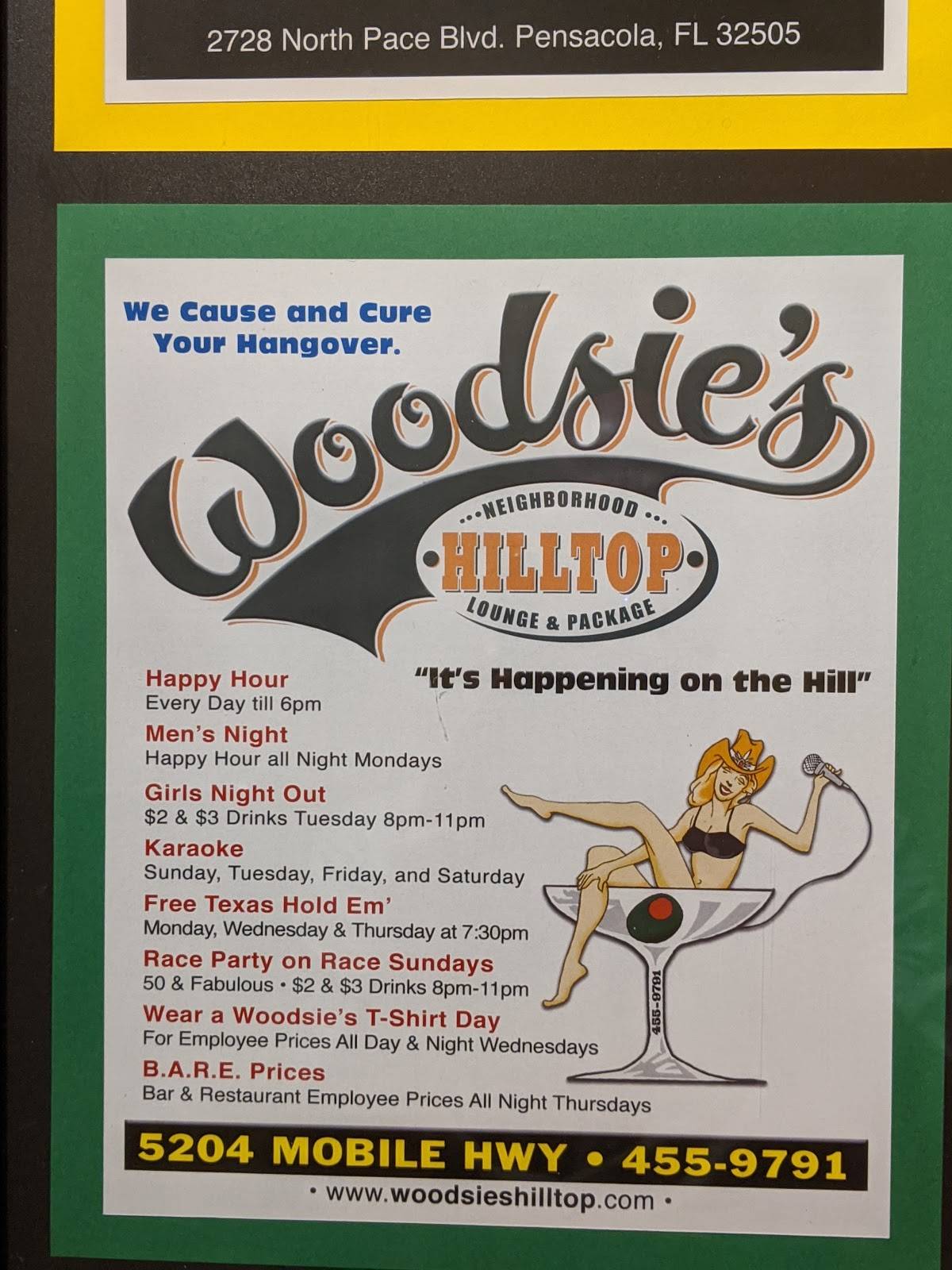 Menu at Hub Stacey's at The Point pub & bar, Perdido Key
