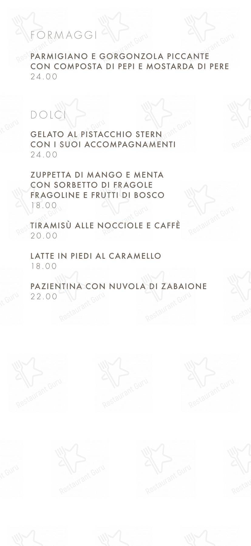 Menu per Il Calandrino in Sarmeola