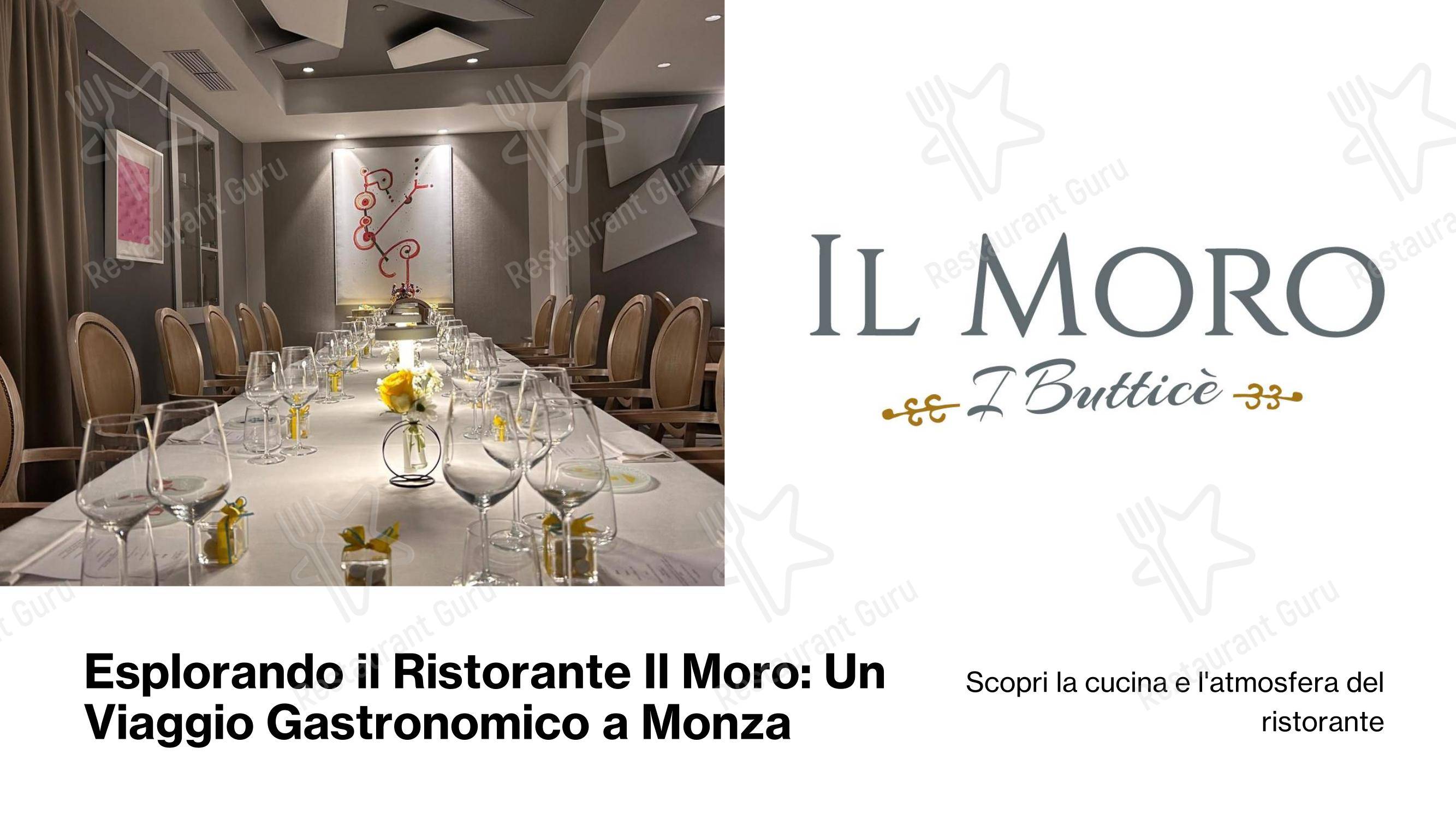 Menu per Il Moro Ristorante Monza ristorante