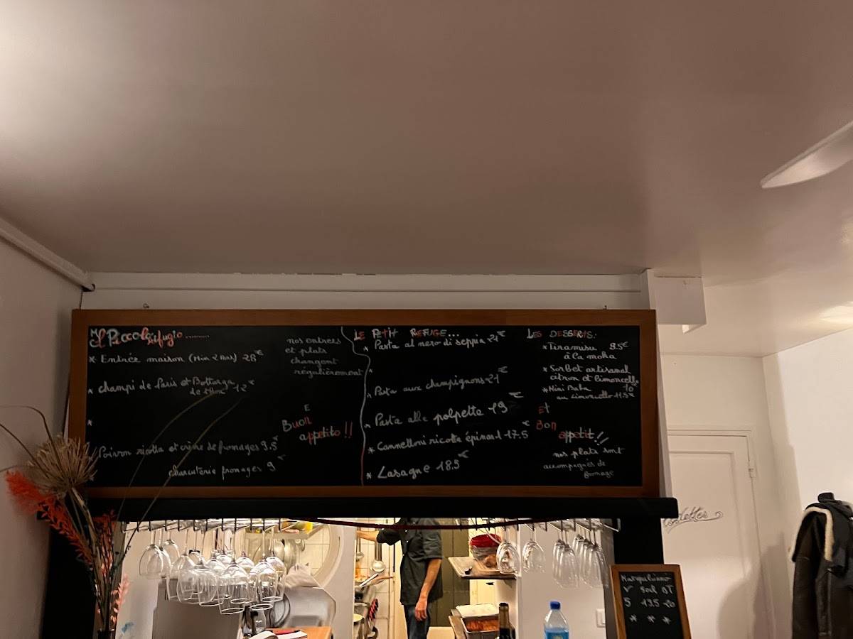 Menu de Il Piccolo Rifugio