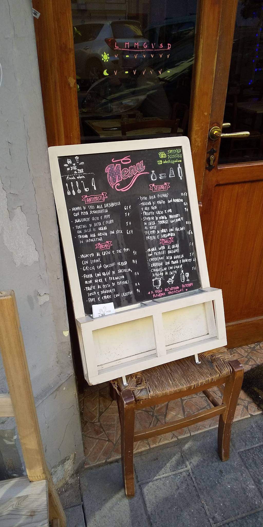 Menu di In Due Al Tre 