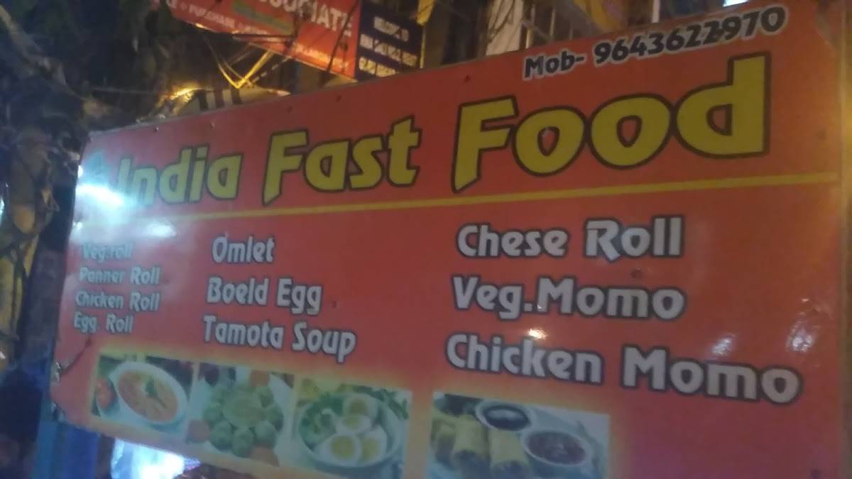 India Fast Food menu