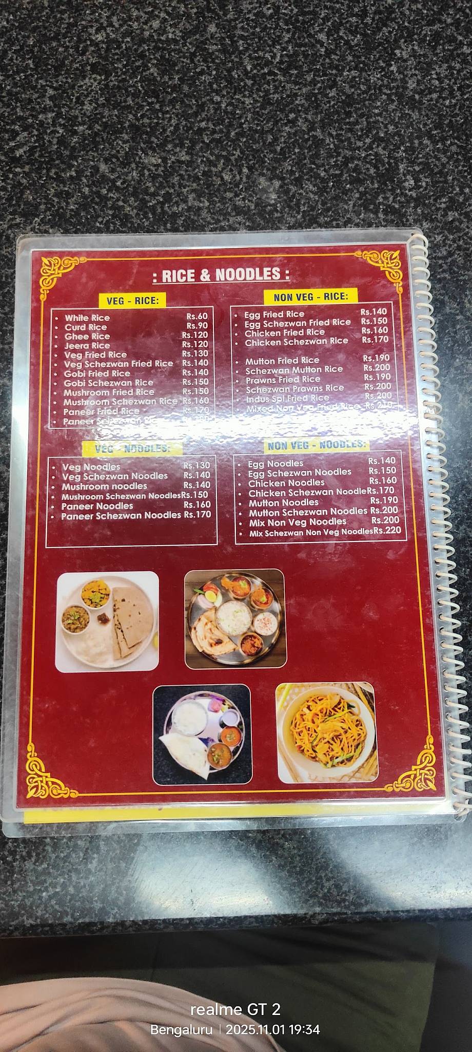 Indus Restaurant Best restaurant in btm layout menu