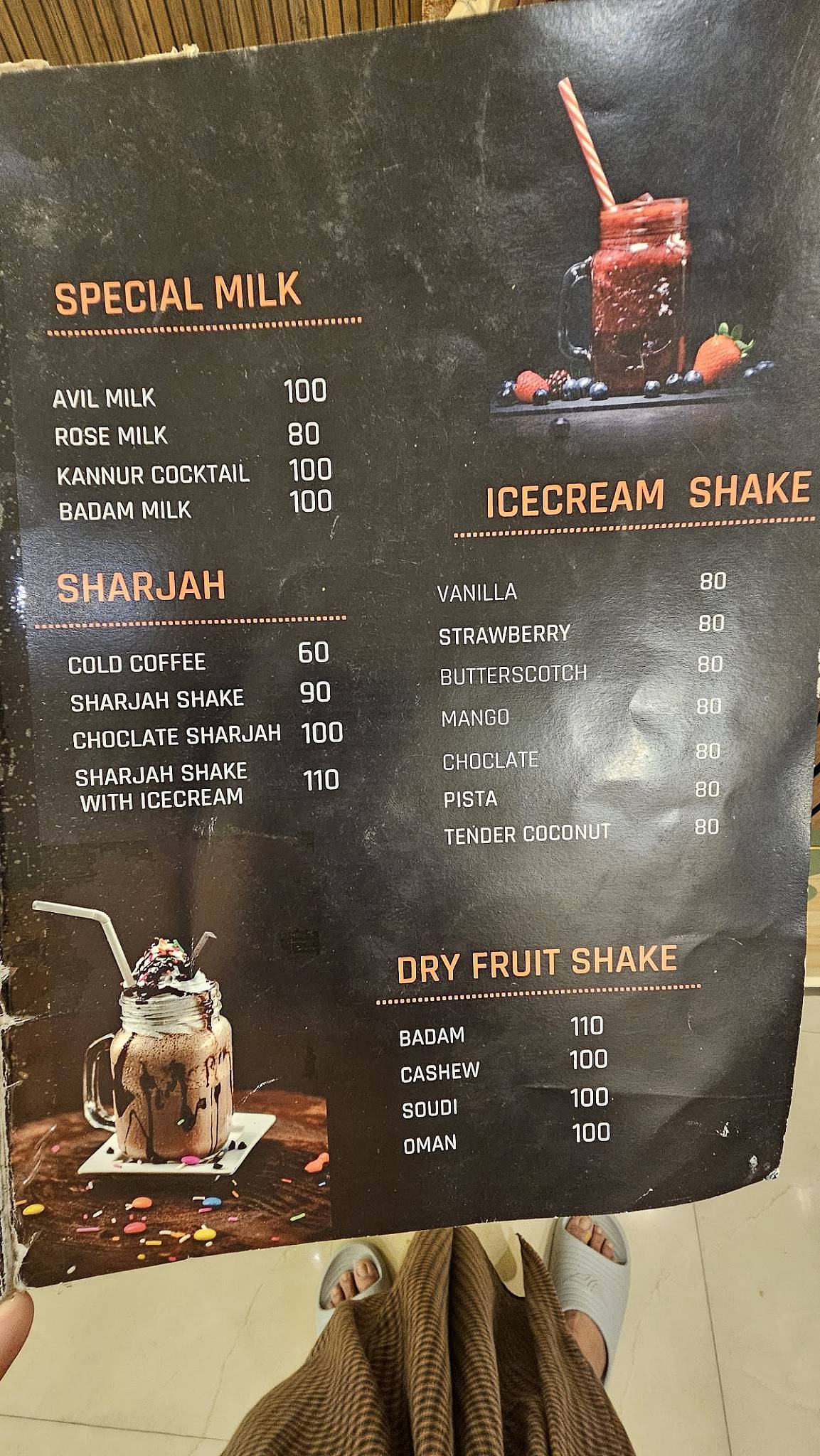 Janatha Hotel menu