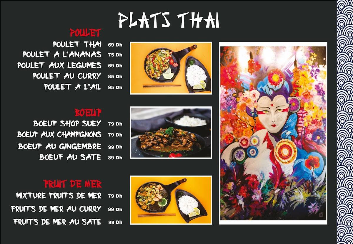 Menu de Japonezà Sushis-Thaï & Woks