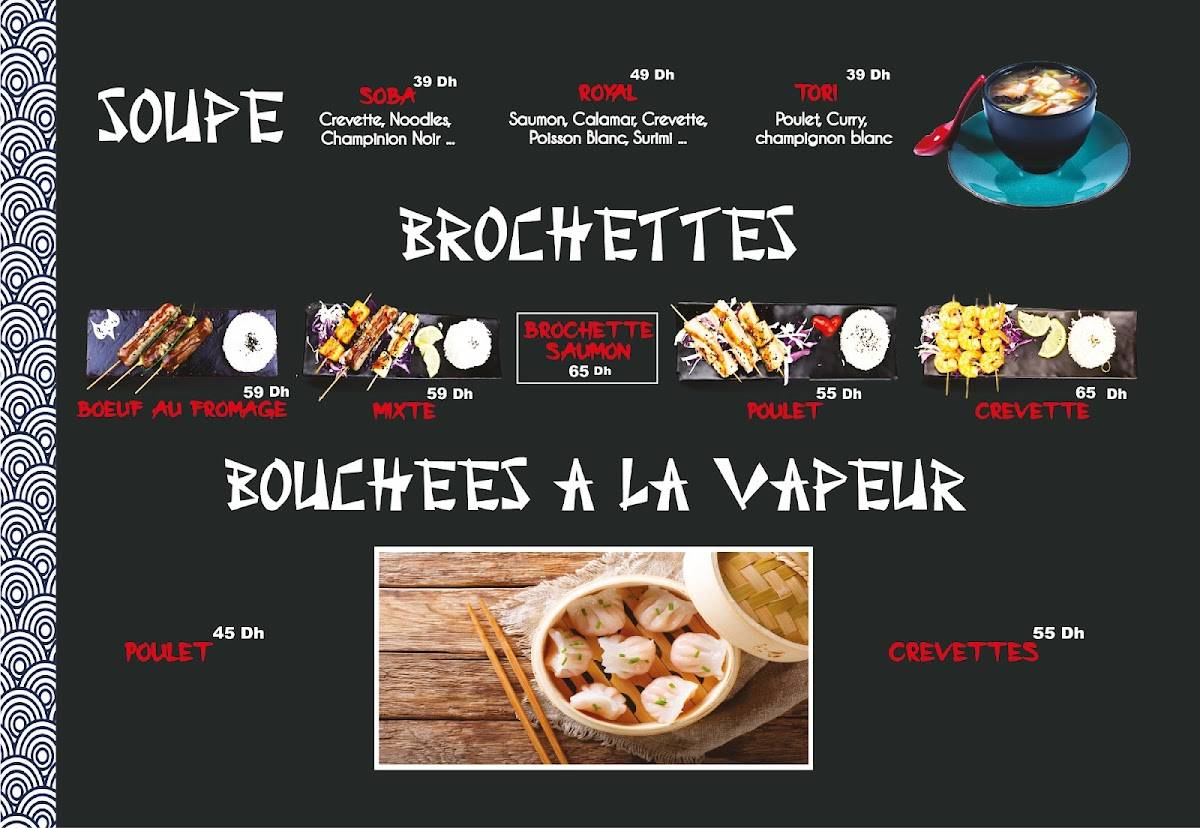Menu de Japonezà Sushis-Thaï & Woks