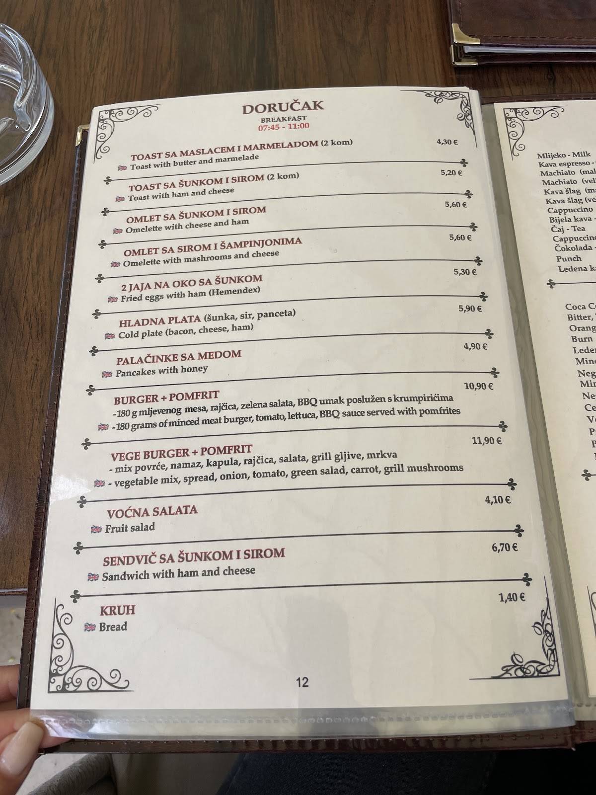Menu di Jelovnik 