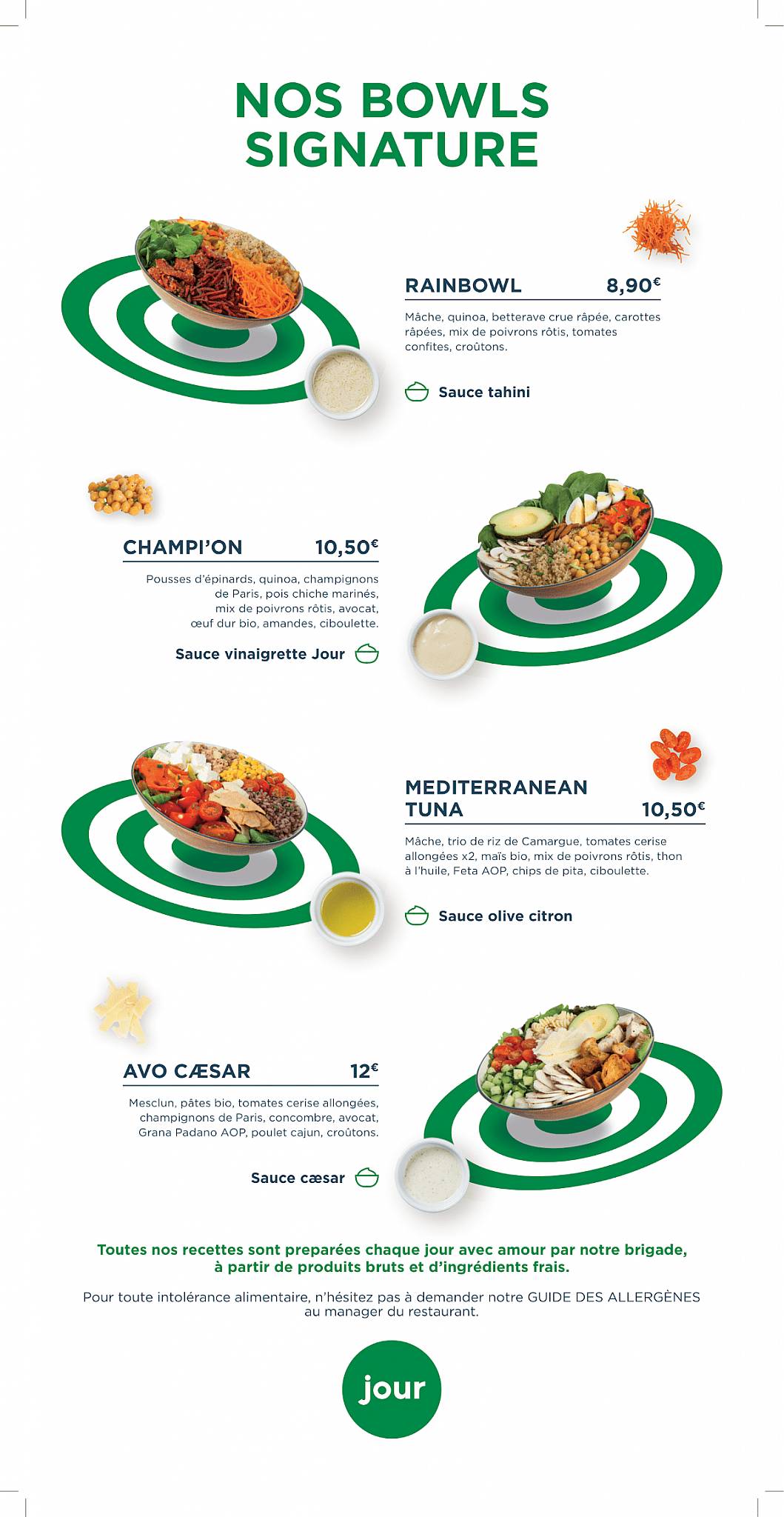 Menu de Jour Neuilly
