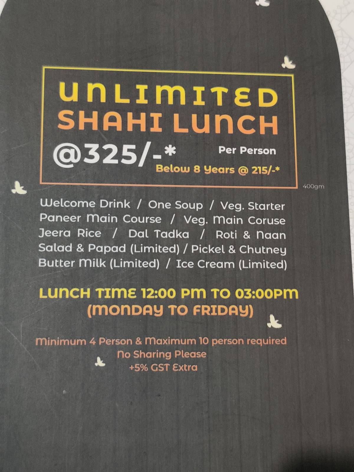 Menu at Jungle Cafe & Multicuisine Restaurant, Surat