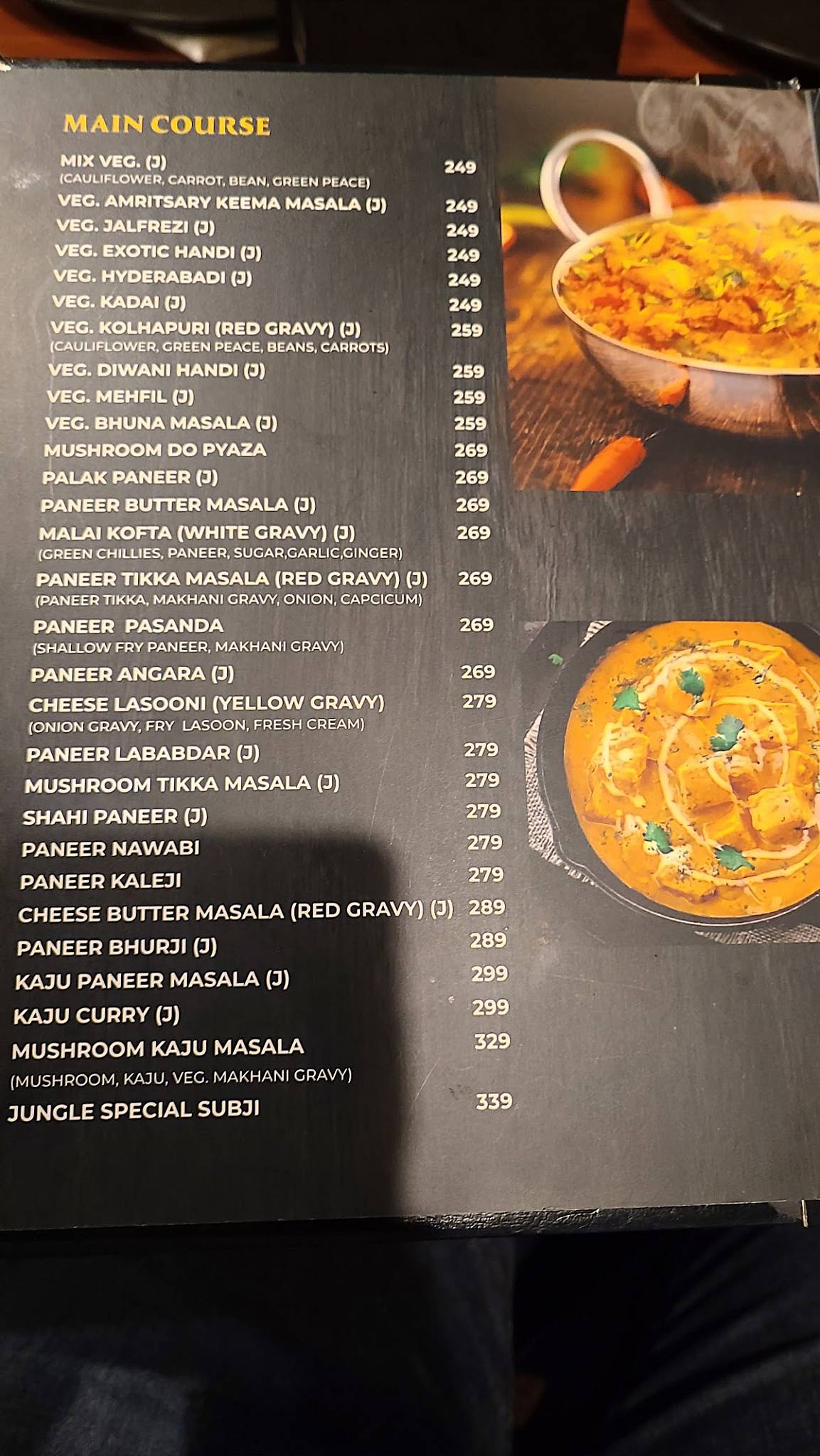 Menu at Jungle Cafe & Multicuisine Restaurant, Surat