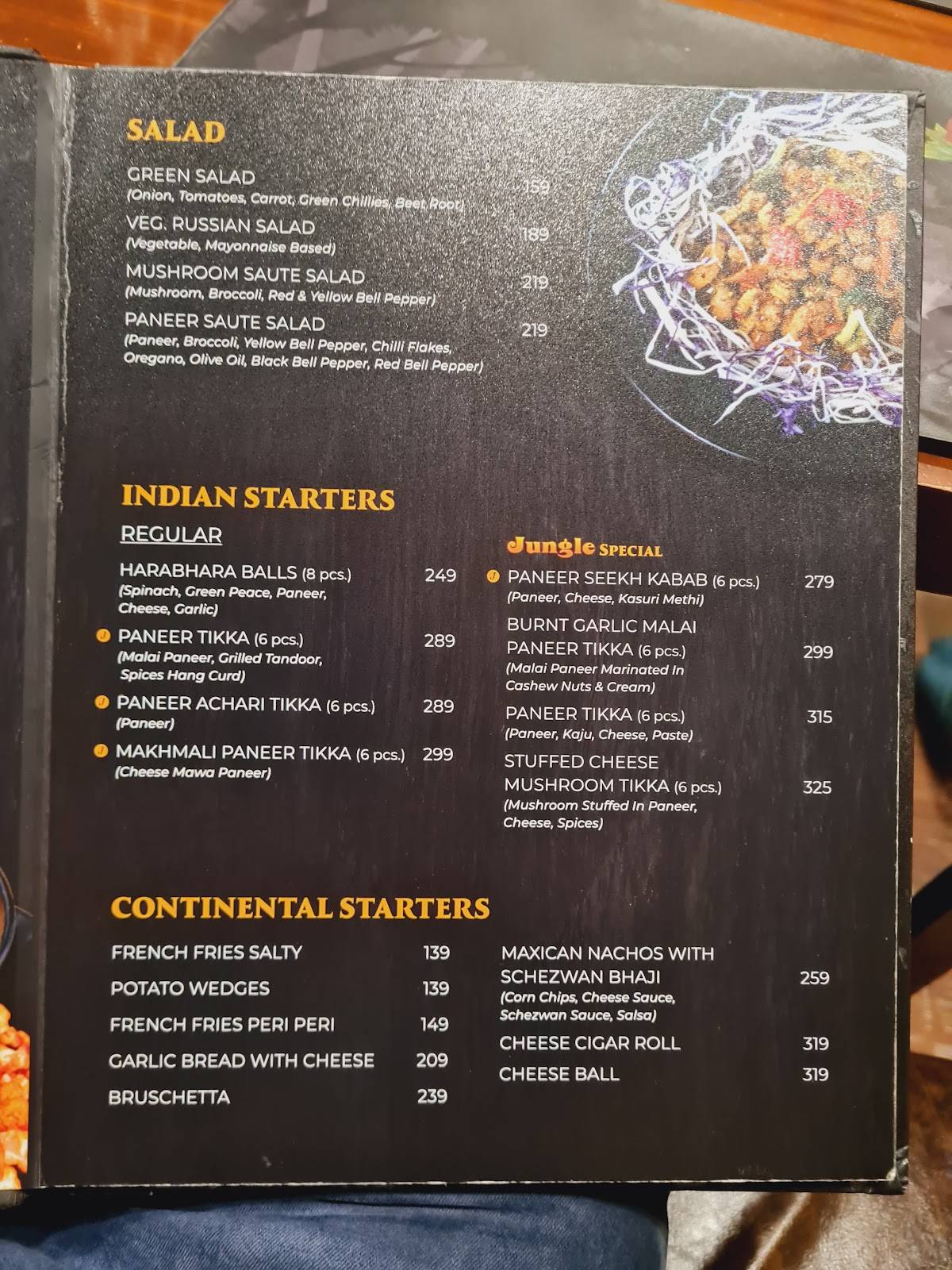 Menu at Jungle Cafe & Multicuisine Restaurant, Surat