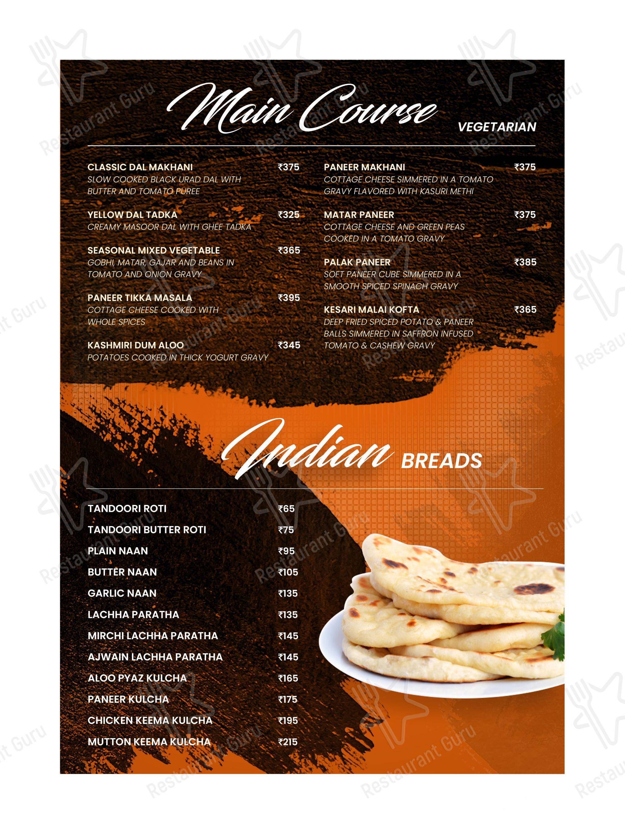 Menu bar for Jungli Restaurant in Ranchi