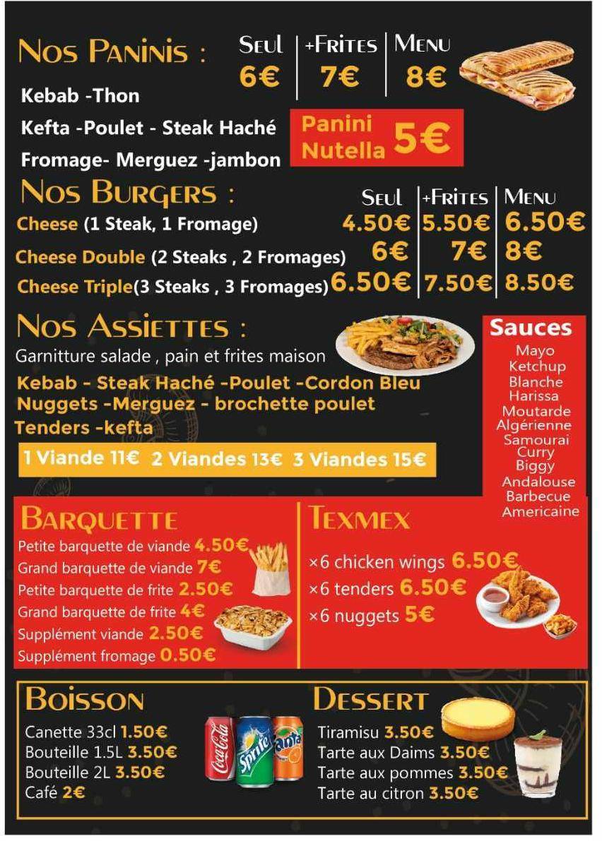 Menu de KFB