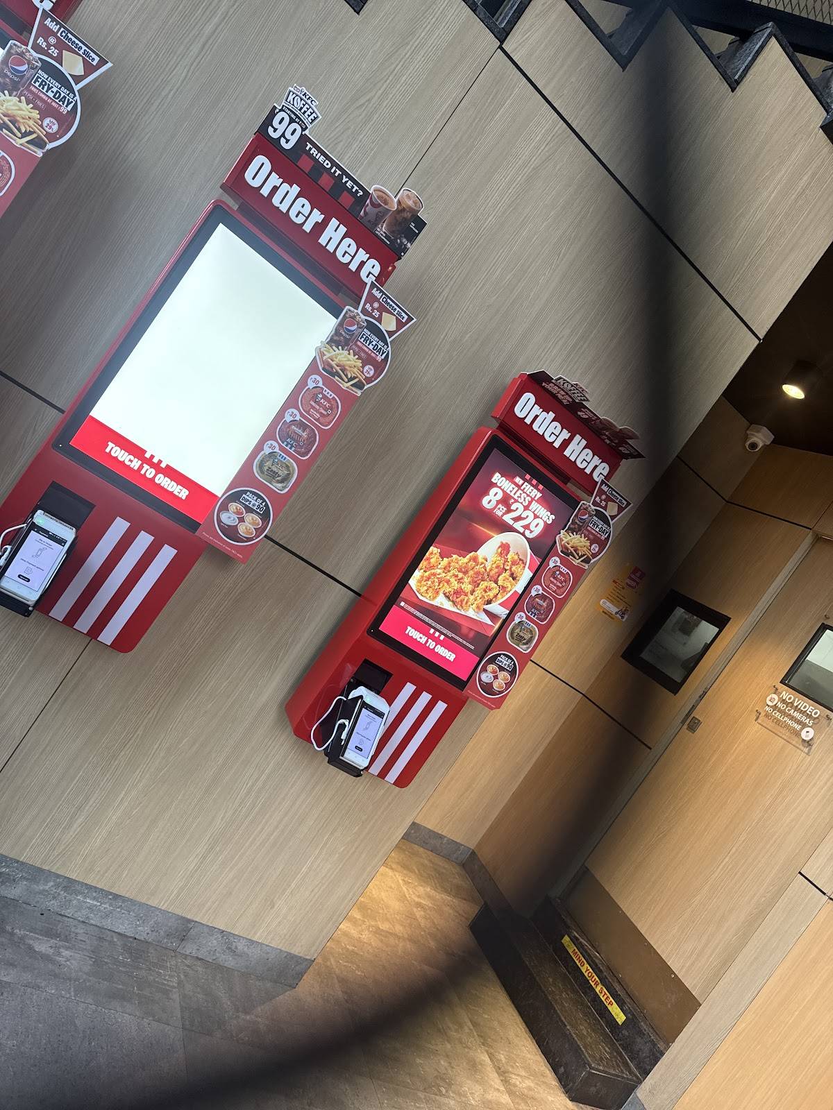 KFC menu