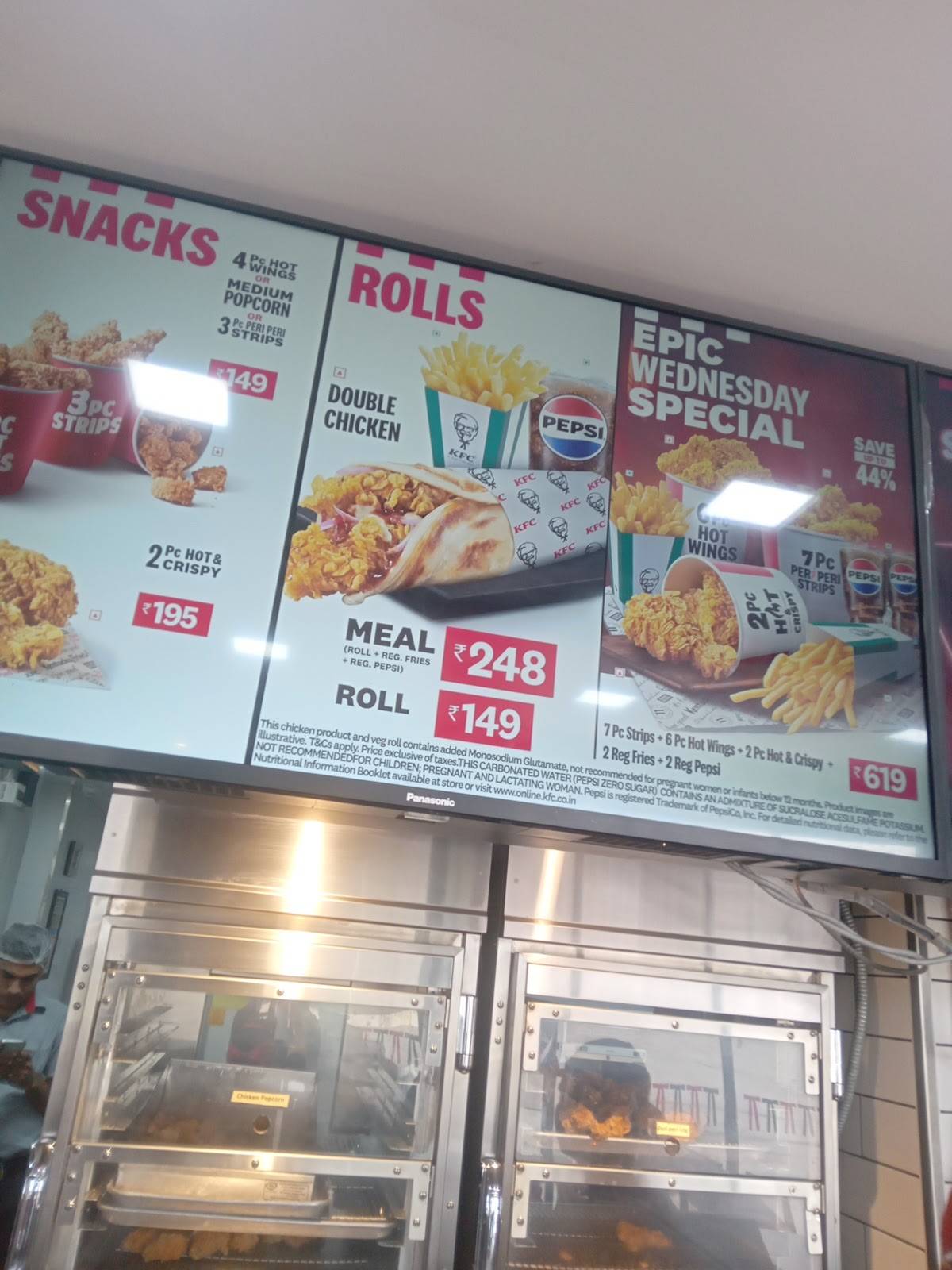 KFC menu