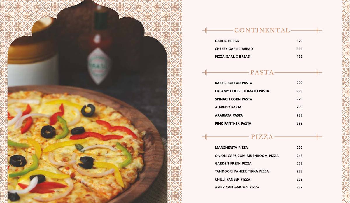 Kake Di Hatti Rishikesh menu